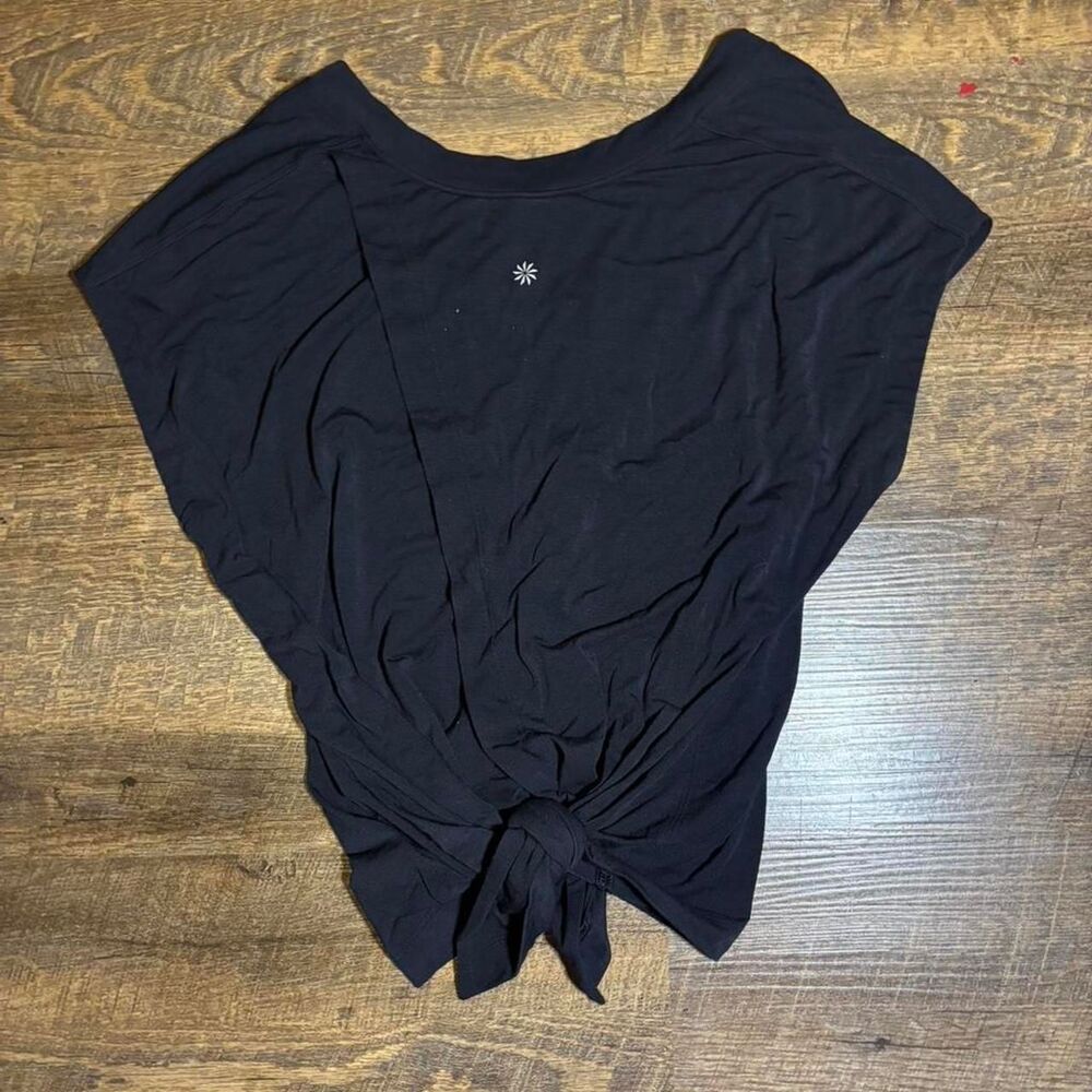 Athleta Women's Black Tied Top